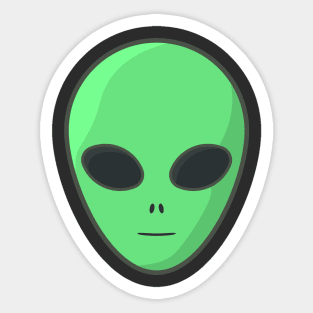 Alien Face Sticker